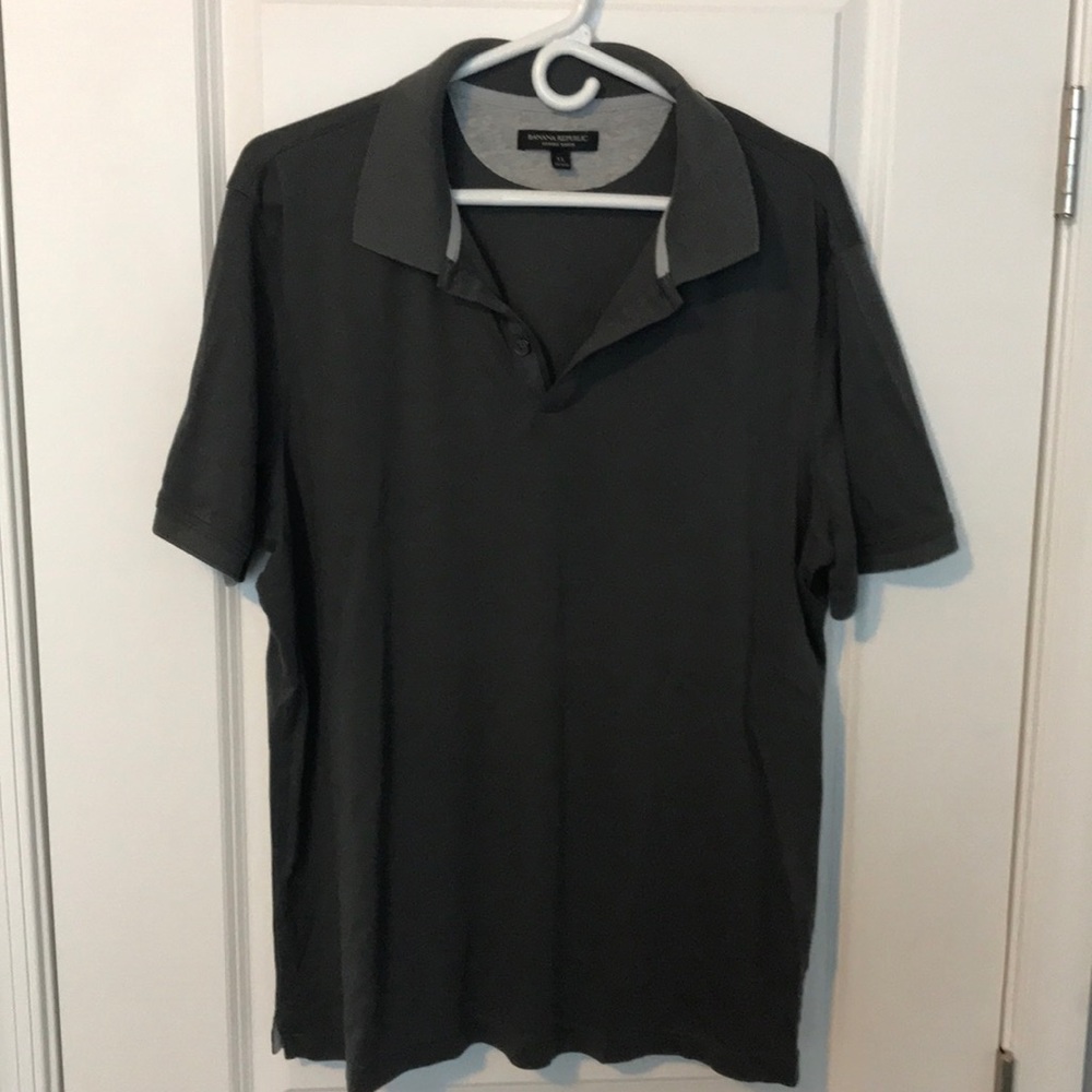 Banana Republic Luxury Touch XL dark grey polo